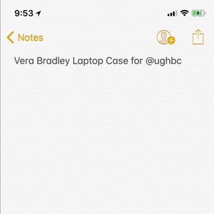 Vera Bradley laptop case